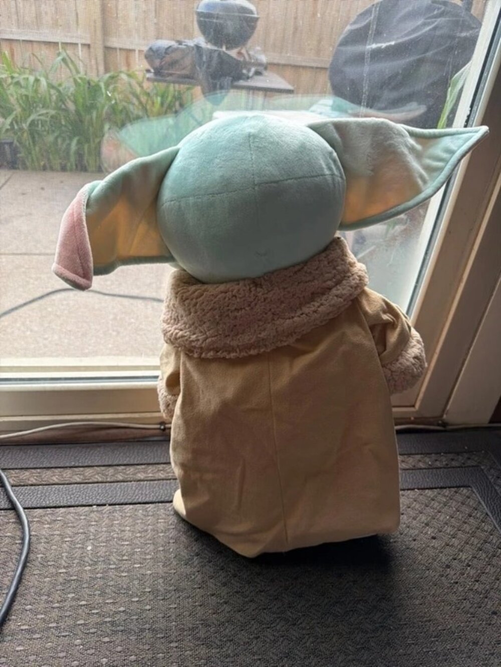 Large Star Wars Grogu Baby Yoda Halloween Trick or Treat Plush Greeter - Picture 5 of 7